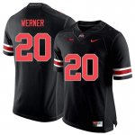 NCAA Ohio State Buckeyes Men's #20 Pete Werner Blackout Nike Football College Jersey WVP2645GX